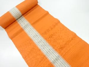 アンティーク　縞織出し帯地反物